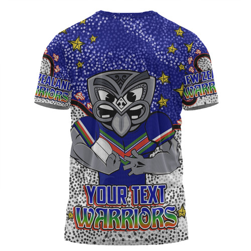 New Zealand Warriors Custom T-shirt - Team With Dot And Star Patterns For Tough Fan T-shirt