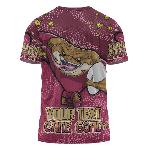 Queensland Cane Toads Custom T-shirt - Team With Dot And Star Patterns For Tough Fan T-shirt Queensland Cane Toads Custom T-shirt - Team With Dot And Star Patterns For Tough Fan T-shirt