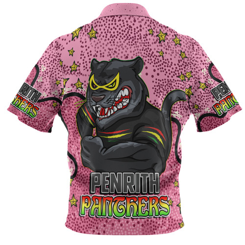Penrith Panthers Custom Hawaiian Shirt - Team With Dot And Star Patterns For Tough Fan Hawaiian Shirt Penrith Panthers Custom Hawaiian Shirt - Team With Dot And Star Patterns For Tough Fan Hawaiian Shirt