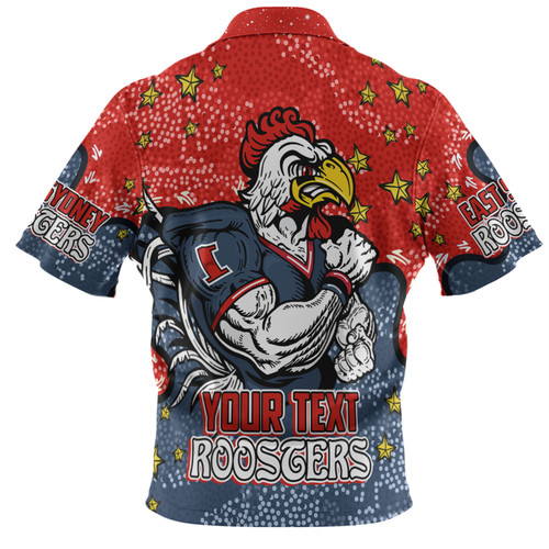 Sydney Roosters Custom Hawaiian Shirt - Team With Dot And Star Patterns For Tough Fan Hawaiian Shirt Sydney Roosters Custom Hawaiian Shirt - Team With Dot And Star Patterns For Tough Fan Hawaiian Shirt