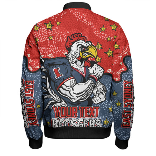 Sydney Roosters Custom Bomber Jacket - Team With Dot And Star Patterns For Tough Fan Bomber Jacket Sydney Roosters Custom Bomber Jacket - Team With Dot And Star Patterns For Tough Fan Bomber Jacket