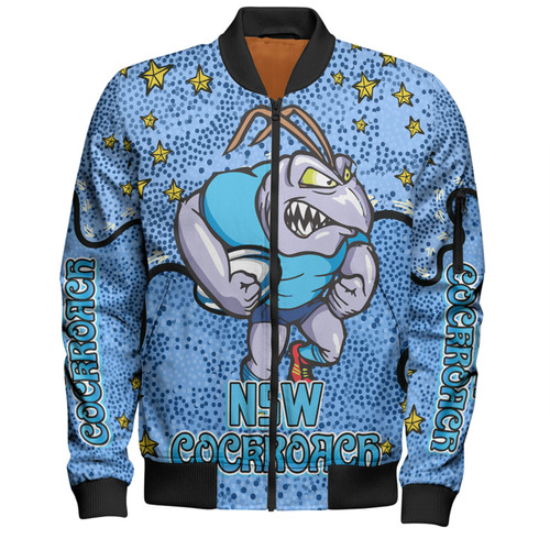 New South Wales Cockroaches Custom Bomber Jacket - Team With Dot And Star Patterns For Tough Fan Bomber Jacket