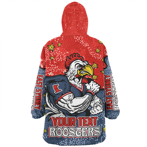 Sydney Roosters Custom Snug Hoodie - Team With Dot And Star Patterns For Tough Fan Snug Hoodie Sydney Roosters Custom Snug Hoodie - Team With Dot And Star Patterns For Tough Fan Snug Hoodie