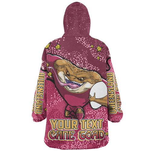 Queensland Cane Toads Custom Snug Hoodie - Team With Dot And Star Patterns For Tough Fan Snug Hoodie Queensland Cane Toads Custom Snug Hoodie - Team With Dot And Star Patterns For Tough Fan Snug Hoodie