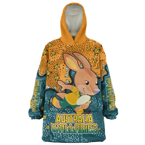 Australia Wallabies Custom Snug Hoodie - Team With Dot And Star Patterns For Tough Fan Snug Hoodie