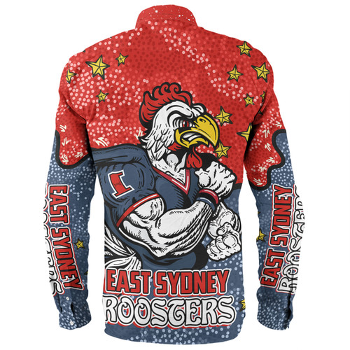Sydney Roosters Custom Long Sleeve Shirt - Team With Dot And Star Patterns For Tough Fan Long Sleeve Shirt Sydney Roosters Custom Long Sleeve Shirt - Team With Dot And Star Patterns For Tough Fan Long Sleeve Shirt