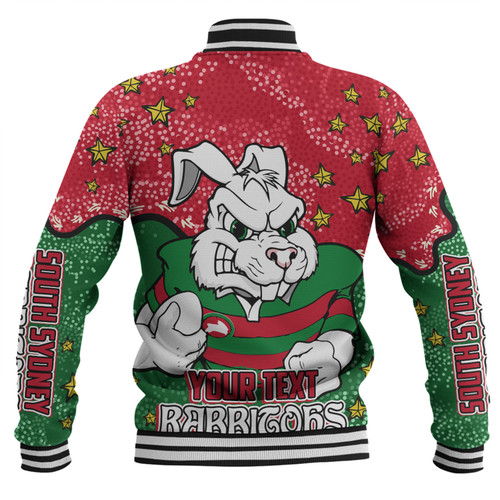 South Sydney Rabbitohs Baseball Jacket - Team With Dot And Star Patterns For Tough Fan Baseball Jacket South Sydney Rabbitohs Baseball Jacket - Team With Dot And Star Patterns For Tough Fan Baseball Jacket