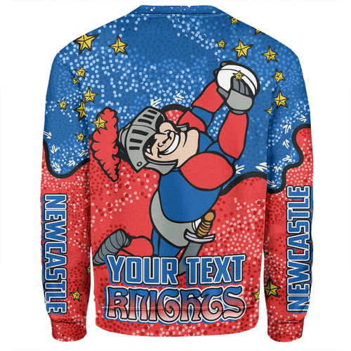 Newcastle Knights Custom Sweatshirt - Team With Dot And Star Patterns For Tough Fan Sweatshirt Newcastle Knights Custom Sweatshirt - Team With Dot And Star Patterns For Tough Fan Sweatshirt