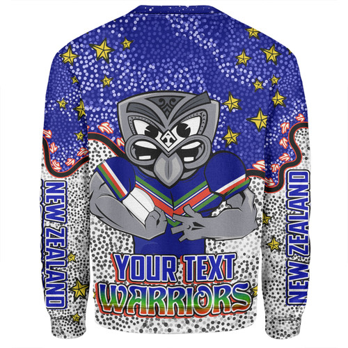 New Zealand Warriors Custom Sweatshirt - Team With Dot And Star Patterns For Tough Fan Sweatshirt New Zealand Warriors Custom Sweatshirt - Team With Dot And Star Patterns For Tough Fan Sweatshirt