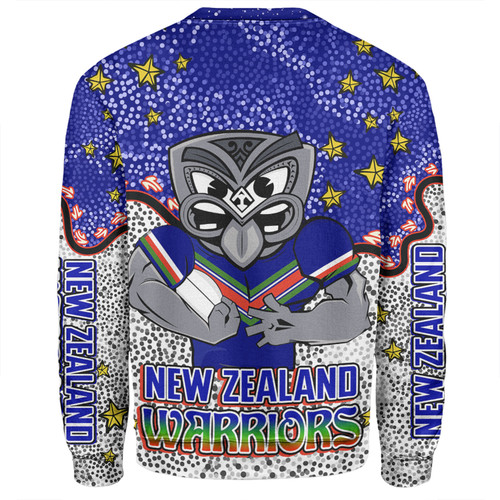 New Zealand Warriors Custom Sweatshirt - Team With Dot And Star Patterns For Tough Fan Sweatshirt New Zealand Warriors Custom Sweatshirt - Team With Dot And Star Patterns For Tough Fan Sweatshirt