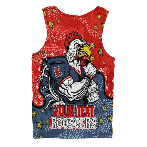 Sydney Roosters Custom Men Singlet - Team With Dot And Star Patterns For Tough Fan Men Singlet Sydney Roosters Custom Men Singlet - Team With Dot And Star Patterns For Tough Fan Men Singlet