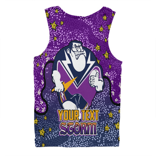 Melbourne Storm Custom Men Singlet - Team With Dot And Star Patterns For Tough Fan Men Singlet Melbourne Storm Custom Men Singlet - Team With Dot And Star Patterns For Tough Fan Men Singlet