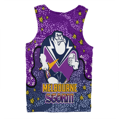 Melbourne Storm Custom Men Singlet - Team With Dot And Star Patterns For Tough Fan Men Singlet Melbourne Storm Custom Men Singlet - Team With Dot And Star Patterns For Tough Fan Men Singlet