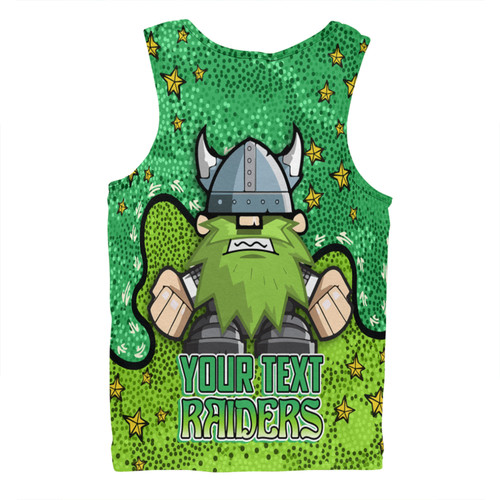 Canberra Raiders Custom Men Singlet - Team With Dot And Star Patterns For Tough Fan Men Singlet Canberra Raiders Custom Men Singlet - Team With Dot And Star Patterns For Tough Fan Men Singlet