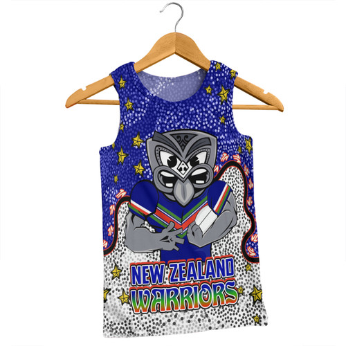 New Zealand Warriors Custom Men Singlet - Team With Dot And Star Patterns For Tough Fan Men Singlet