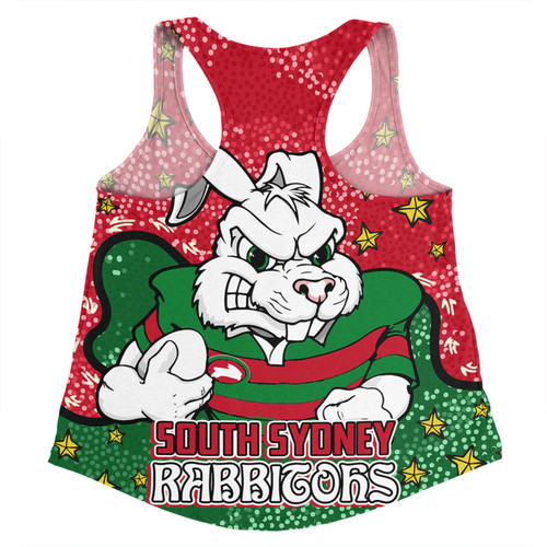 South Sydney Rabbitohs Women Racerback Singlet - Team With Dot And Star Patterns For Tough Fan Women Racerback Singlet South Sydney Rabbitohs Women Racerback Singlet - Team With Dot And Star Patterns For Tough Fan Women Racerback Singlet