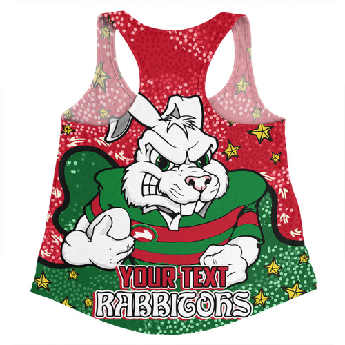South Sydney Rabbitohs Women Racerback Singlet - Team With Dot And Star Patterns For Tough Fan Women Racerback Singlet South Sydney Rabbitohs Women Racerback Singlet - Team With Dot And Star Patterns For Tough Fan Women Racerback Singlet