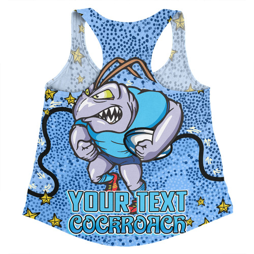 New South Wales Cockroaches Custom Women Racerback Singlet - Team With Dot And Star Patterns For Tough Fan Women Racerback Singlet New South Wales Cockroaches Custom Women Racerback Singlet - Team With Dot And Star Patterns For Tough Fan Women Racerback Singlet