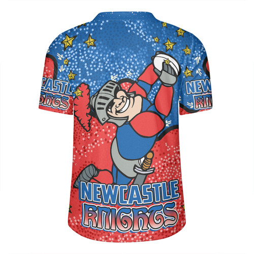 Newcastle Knights Custom Rugby Jersey - Team With Dot And Star Patterns For Tough Fan Rugby Jersey Newcastle Knights Custom Rugby Jersey - Team With Dot And Star Patterns For Tough Fan Rugby Jersey