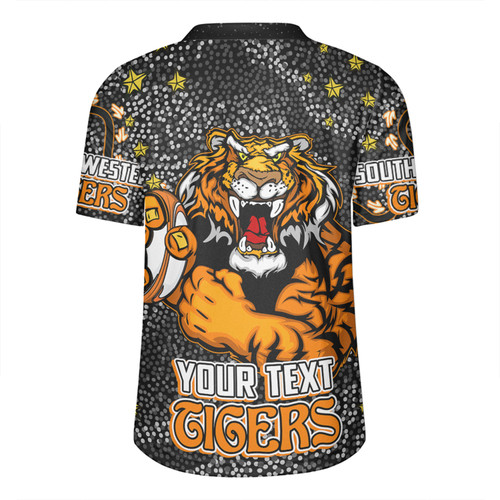 Wests Tigers Custom Rugby Jersey - Team With Dot And Star Patterns For Tough Fan Rugby Jersey Wests Tigers Custom Rugby Jersey - Team With Dot And Star Patterns For Tough Fan Rugby Jersey