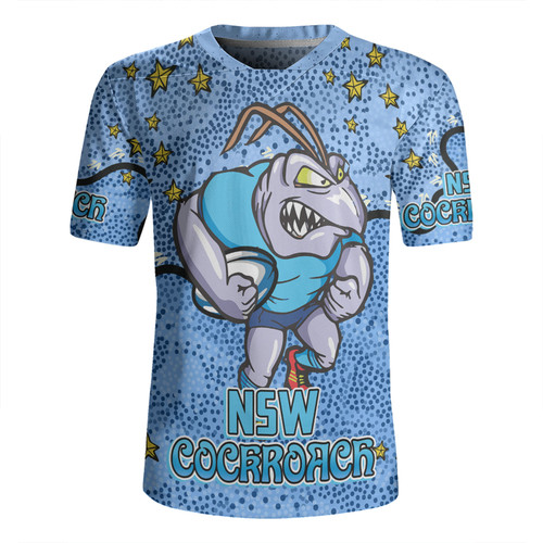 New South Wales Cockroaches Custom Rugby Jersey - Team With Dot And Star Patterns For Tough Fan Rugby Jersey