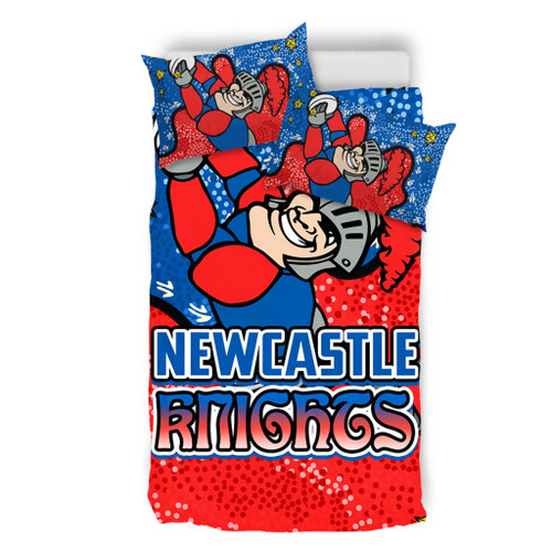 Newcastle Knights Custom Bedding Set - Team With Dot And Star Patterns For Tough Fan Bedding Set Newcastle Knights Custom Bedding Set - Team With Dot And Star Patterns For Tough Fan Bedding Set