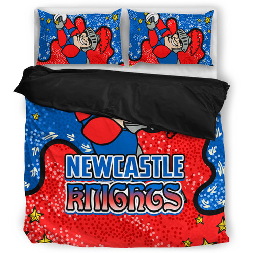 Newcastle Knights Custom Bedding Set - Team With Dot And Star Patterns For Tough Fan Bedding Set Newcastle Knights Custom Bedding Set - Team With Dot And Star Patterns For Tough Fan Bedding Set