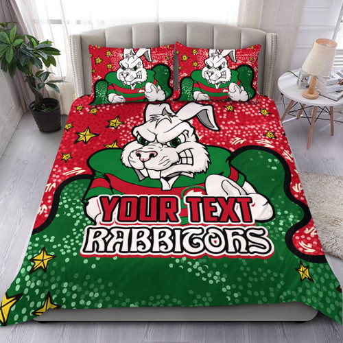 South Sydney Rabbitohs Bedding Set - Team With Dot And Star Patterns For Tough Fan Bedding Set South Sydney Rabbitohs Bedding Set - Team With Dot And Star Patterns For Tough Fan Bedding Set