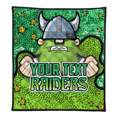 Canberra Raiders Custom Quilt - Team With Dot And Star Patterns For Tough Fan Quilt Canberra Raiders Custom Quilt - Team With Dot And Star Patterns For Tough Fan Quilt