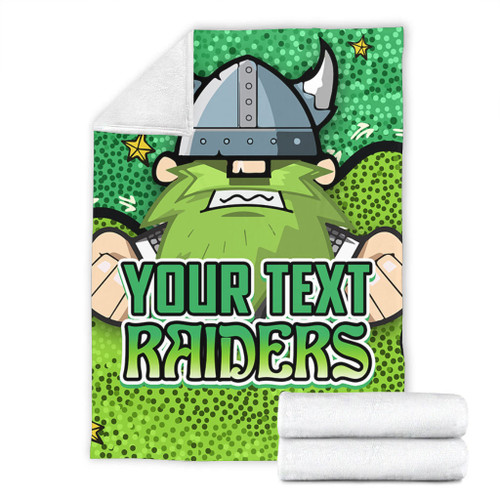 Canberra Raiders Custom Blanket - Team With Dot And Star Patterns For Tough Fan Blanket Canberra Raiders Custom Blanket - Team With Dot And Star Patterns For Tough Fan Blanket