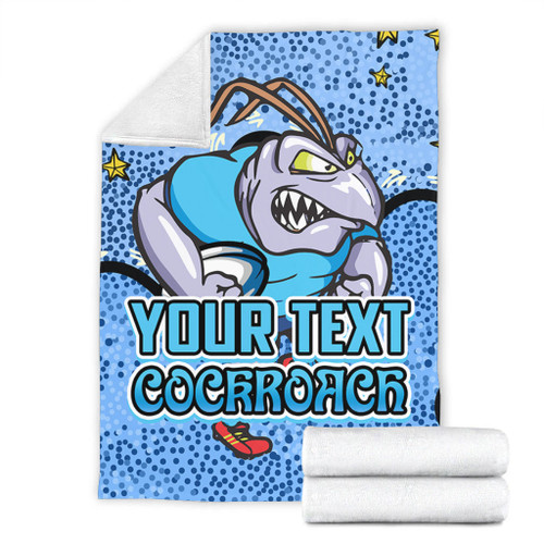 New South Wales Cockroaches Custom Blanket - Team With Dot And Star Patterns For Tough Fan Blanket New South Wales Cockroaches Custom Blanket - Team With Dot And Star Patterns For Tough Fan Blanket