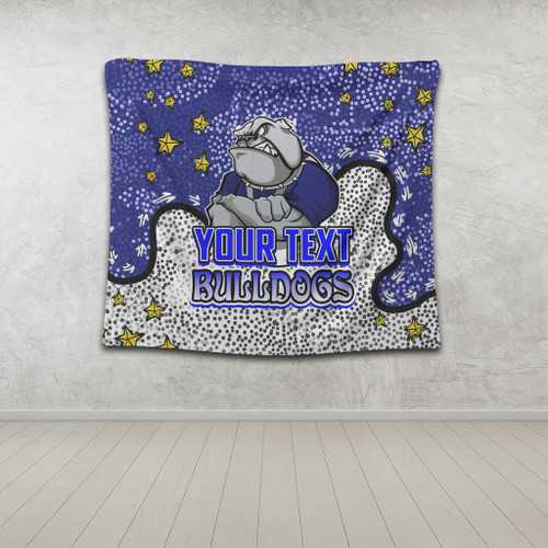Canterbury-Bankstown Bulldogs Custom Tapestry - Team With Dot And Star Patterns For Tough Fan Tapestry Canterbury-Bankstown Bulldogs Custom Tapestry - Team With Dot And Star Patterns For Tough Fan Tapestry