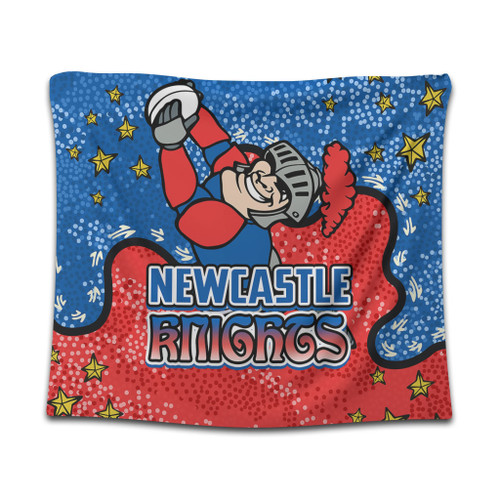 Newcastle Knights Custom Tapestry - Team With Dot And Star Patterns For Tough Fan Tapestry Newcastle Knights Custom Tapestry - Team With Dot And Star Patterns For Tough Fan Tapestry