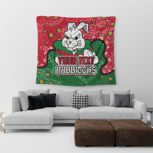 South Sydney Rabbitohs Tapestry - Team With Dot And Star Patterns For Tough Fan Tapestry South Sydney Rabbitohs Tapestry - Team With Dot And Star Patterns For Tough Fan Tapestry