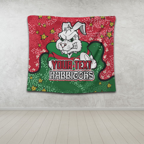 South Sydney Rabbitohs Tapestry - Team With Dot And Star Patterns For Tough Fan Tapestry South Sydney Rabbitohs Tapestry - Team With Dot And Star Patterns For Tough Fan Tapestry
