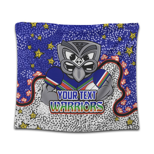 New Zealand Warriors Custom Tapestry - Team With Dot And Star Patterns For Tough Fan Tapestry New Zealand Warriors Custom Tapestry - Team With Dot And Star Patterns For Tough Fan Tapestry