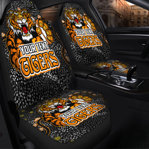 Wests Tigers Custom Car Seat Cover - Team With Dot And Star Patterns For Tough Fan Car Seat Cover Wests Tigers Custom Car Seat Cover - Team With Dot And Star Patterns For Tough Fan Car Seat Cover