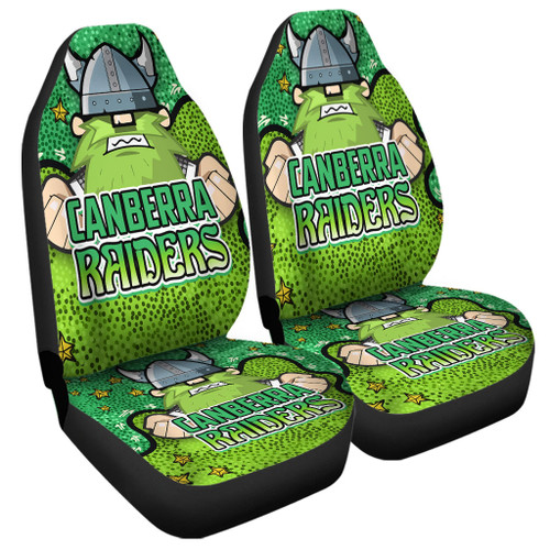 Canberra Raiders Custom Car Seat Cover - Team With Dot And Star Patterns For Tough Fan Car Seat Cover Canberra Raiders Custom Car Seat Cover - Team With Dot And Star Patterns For Tough Fan Car Seat Cover
