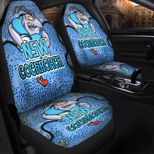 New South Wales Cockroaches Custom Car Seat Cover - Team With Dot And Star Patterns For Tough Fan Car Seat Cover