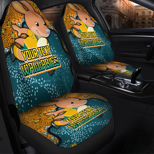 Australia Wallabies Custom Car Seat Cover - Team With Dot And Star Patterns For Tough Fan Car Seat Cover Australia Wallabies Custom Car Seat Cover - Team With Dot And Star Patterns For Tough Fan Car Seat Cover