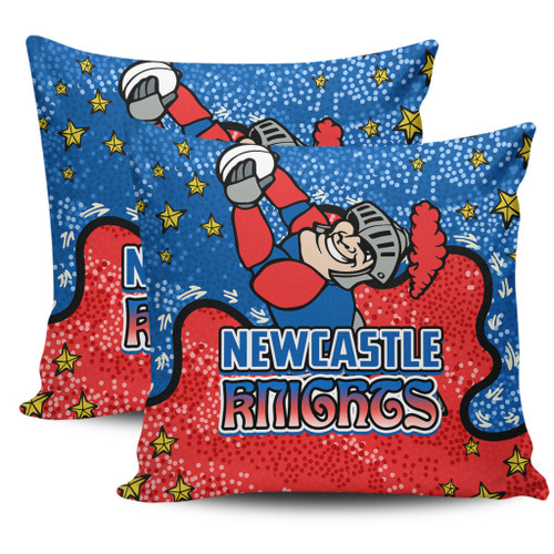 Newcastle Knights Custom Pillow Cases - Team With Dot And Star Patterns For Tough Fan Pillow Cases