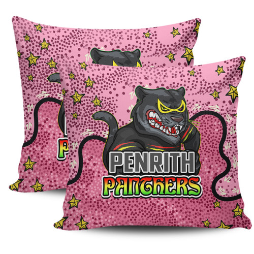Penrith Panthers Custom Pillow Cases - Team With Dot And Star Patterns For Tough Fan Pillow Cases