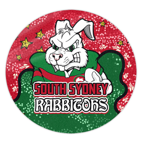 South Sydney Rabbitohs Round Rug - Team With Dot And Star Patterns For Tough Fan Round Rug South Sydney Rabbitohs Round Rug - Team With Dot And Star Patterns For Tough Fan Round Rug