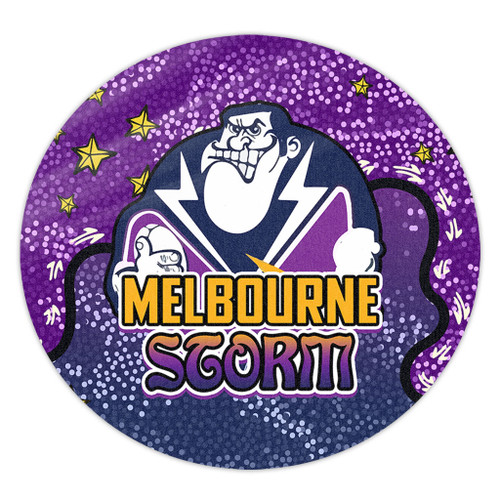 Melbourne Storm Custom Round Rug - Team With Dot And Star Patterns For Tough Fan Round Rug Melbourne Storm Custom Round Rug - Team With Dot And Star Patterns For Tough Fan Round Rug
