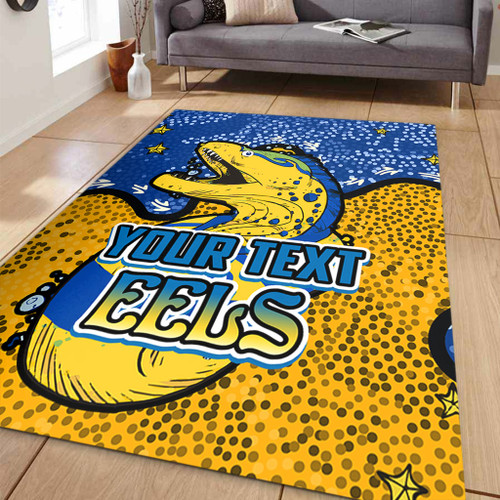 Parramatta Eels Custom Area Rug - Team With Dot And Star Patterns For Tough Fan Area Rug Parramatta Eels Custom Area Rug - Team With Dot And Star Patterns For Tough Fan Area Rug