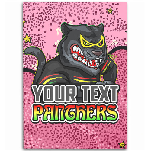 Penrith Panthers Custom Area Rug - Team With Dot And Star Patterns For Tough Fan Area Rug Penrith Panthers Custom Area Rug - Team With Dot And Star Patterns For Tough Fan Area Rug