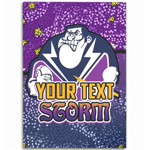 Melbourne Storm Custom Area Rug - Team With Dot And Star Patterns For Tough Fan Area Rug Melbourne Storm Custom Area Rug - Team With Dot And Star Patterns For Tough Fan Area Rug
