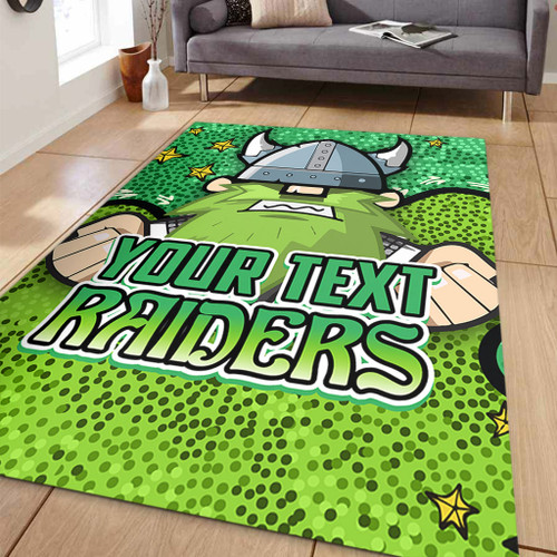 Canberra Raiders Custom Area Rug - Team With Dot And Star Patterns For Tough Fan Area Rug Canberra Raiders Custom Area Rug - Team With Dot And Star Patterns For Tough Fan Area Rug
