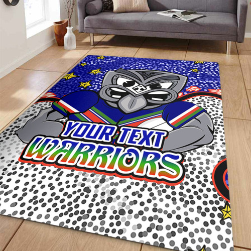 New Zealand Warriors Custom Area Rug - Team With Dot And Star Patterns For Tough Fan Area Rug New Zealand Warriors Custom Area Rug - Team With Dot And Star Patterns For Tough Fan Area Rug