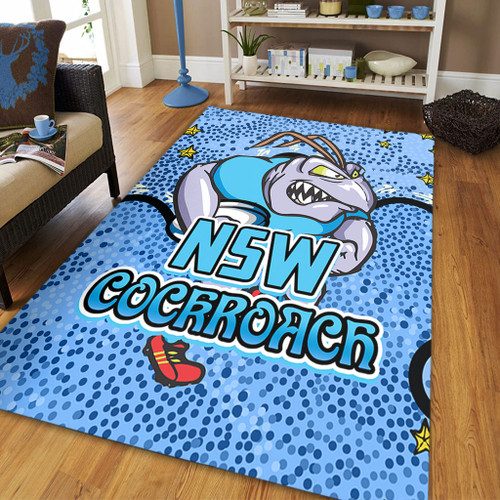 New South Wales Cockroaches Custom Area Rug - Team With Dot And Star Patterns For Tough Fan Area Rug